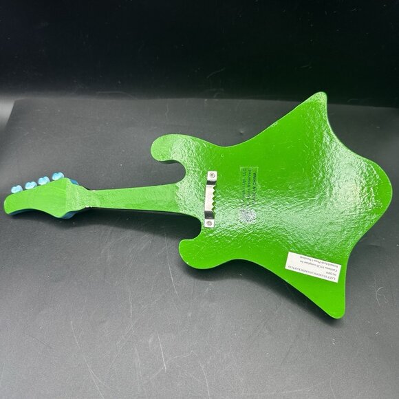 Punchgear Green Guitar Wall Hook Rock Music Decor Kids Handcrafted - Picture 5 of 16
